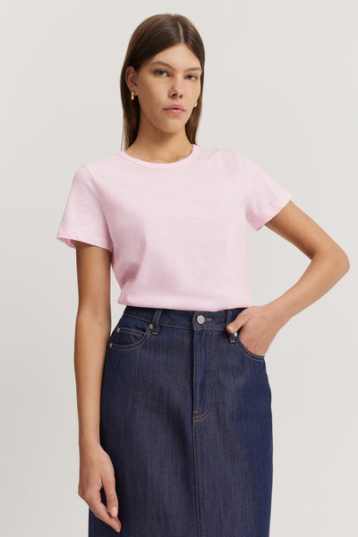 Australian Good Earth Cotton Slub Short Sleeve T-Shirt