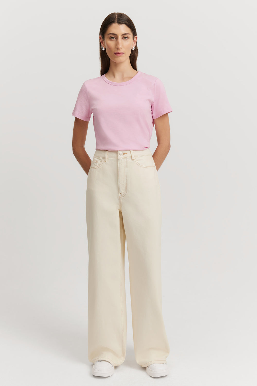 Australian Good Earth Cotton Slub Short Sleeve T-Shirt