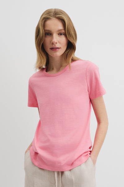 Australian Good Earth Cotton Slub Short Sleeve T-Shirt