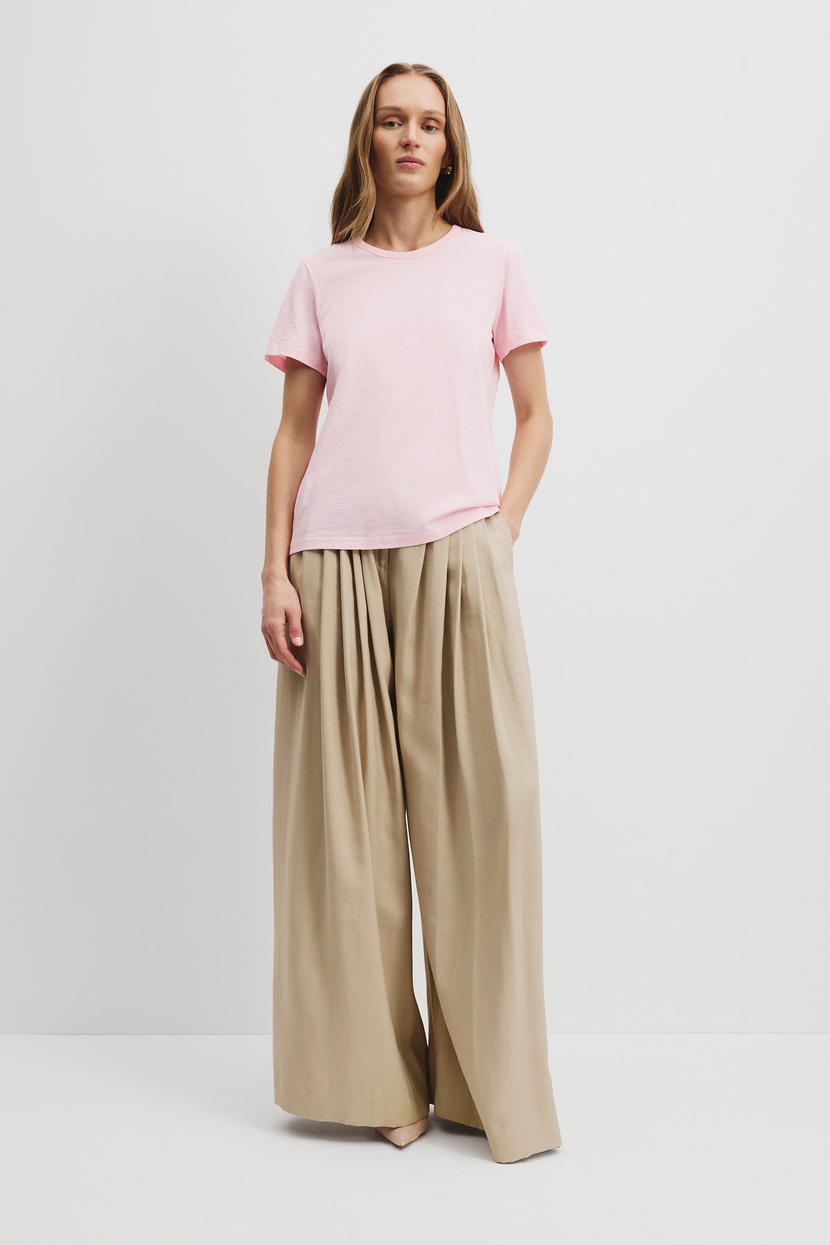 Australian Good Earth Cotton Slub Short Sleeve T-Shirt