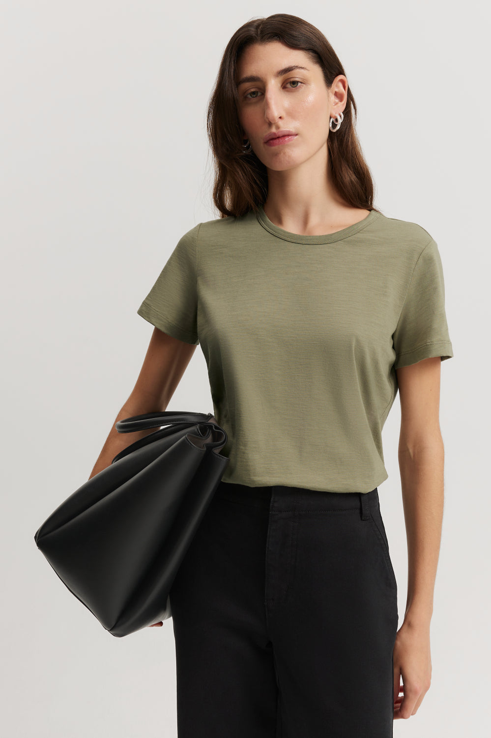 Australian Good Earth Cotton Slub Short Sleeve T-Shirt