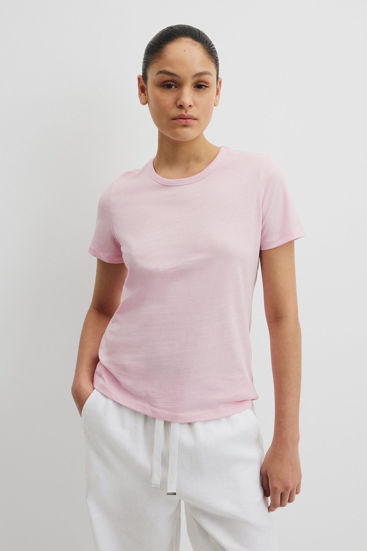 Australian Good Earth Cotton Slub Short Sleeve T-Shirt