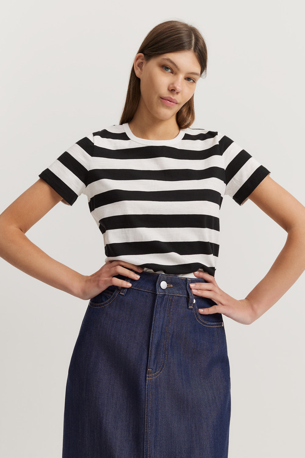 Cotton Slub Short Sleeve T-Shirt