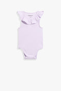 Cotton Frill Rib Bodysuit