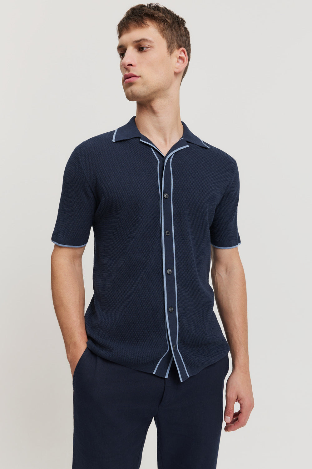 Cotton Linen Knit Shirt