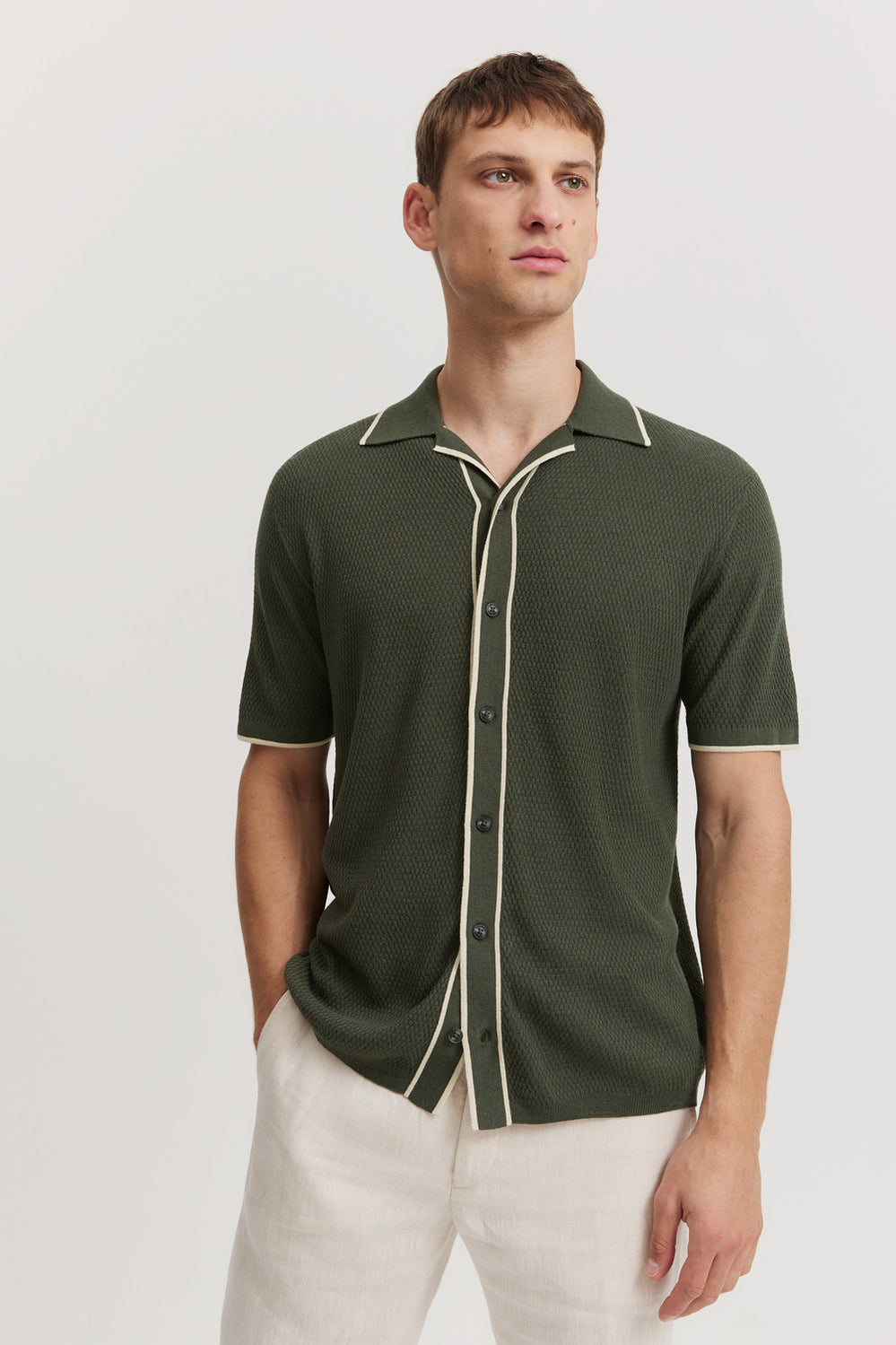 Cotton Linen Knit Shirt