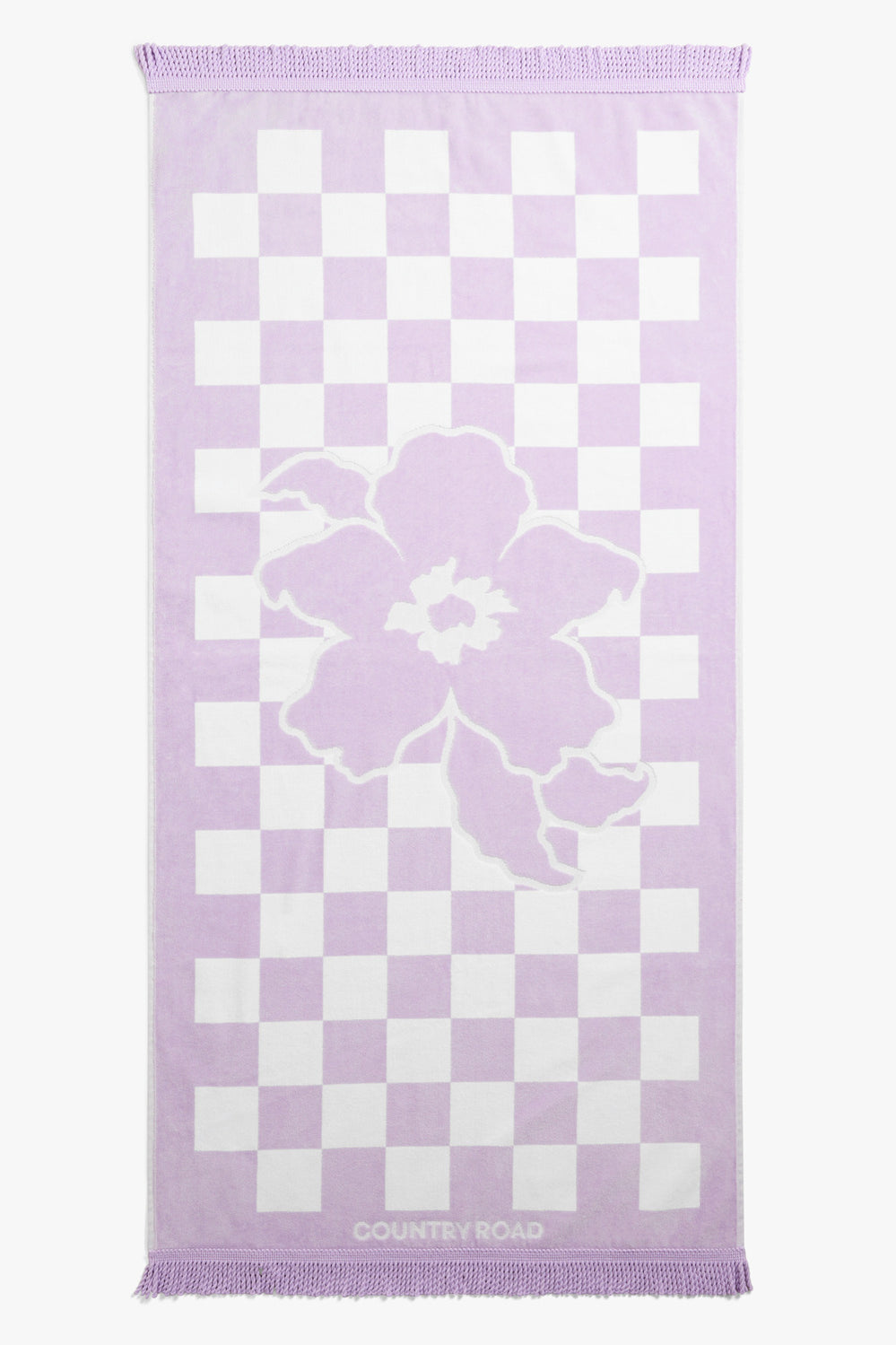 Cotton Check Beach Towel