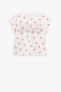 Cotton Sequin Logo T-Shirt