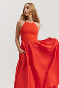 Compact Knit Halter Dress