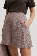 Linen Yarn Dyed Short