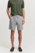 Linen Multi Stripe Drawcord Short