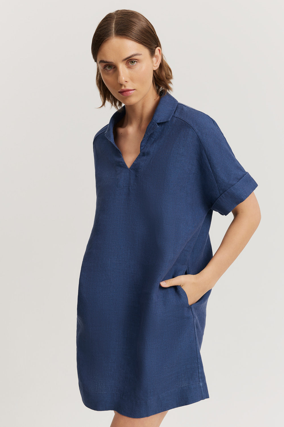 Linen Popover Dress