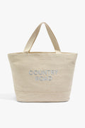 Double Metallic Embroidered Shopper