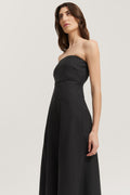 Linen Strapless Dress