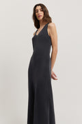 Cupro Bias-Cut Dress