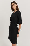 Cotton Linen Wrap Dress