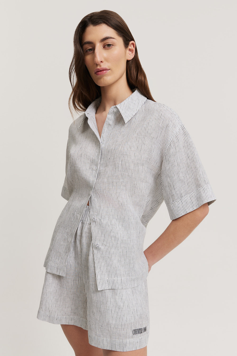 Linen Stripe Lounge Set