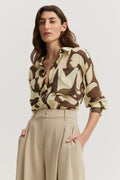 Print Silk Georgette Shirt