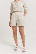 Linen Double Stripe Short
