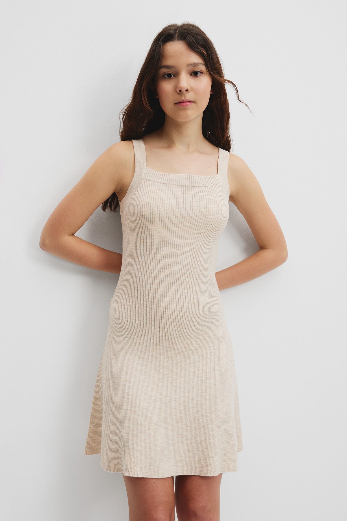 Teen Rib Knit Tank Dress