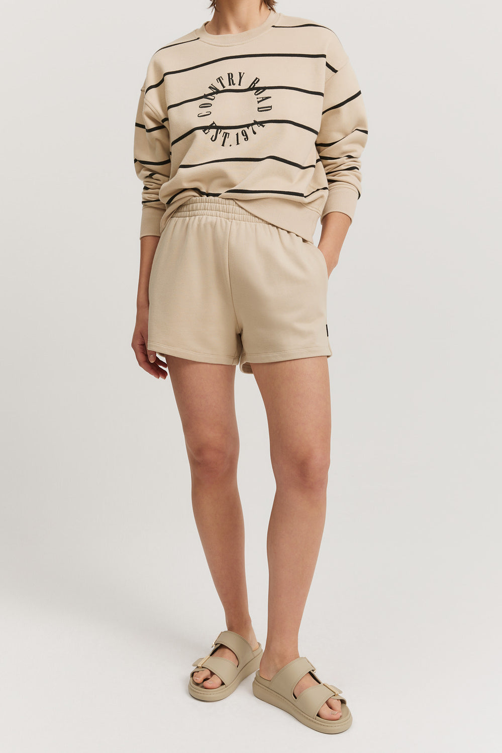 Cotton Pull-On Sweat Short