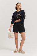 Cotton Pull-On Sweat Short