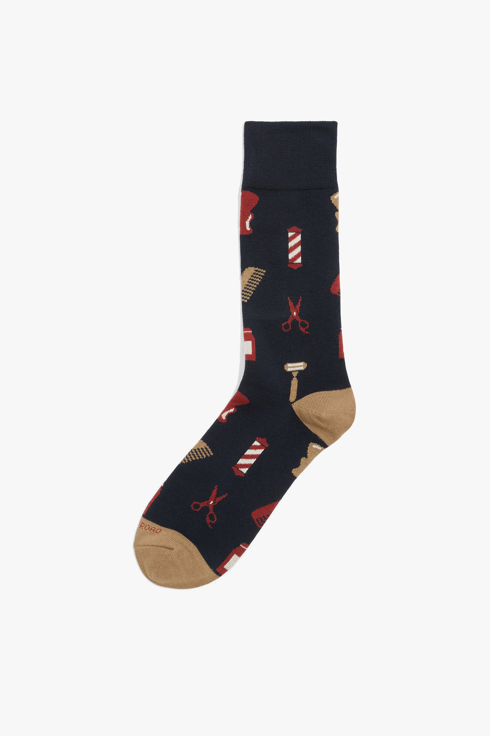 Cotton Blend Barbershop Sock Pair
