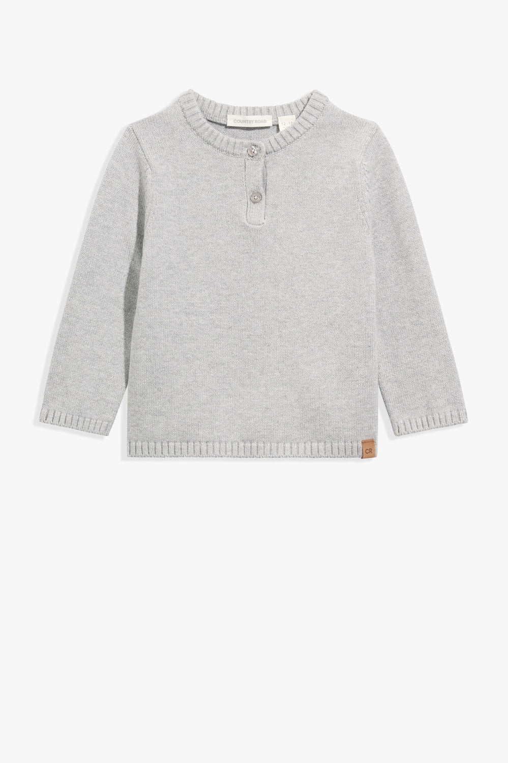 Cotton Blend Slub Texture Henley