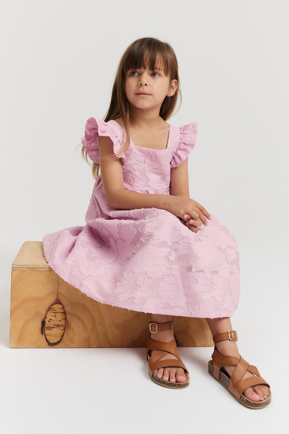Floral Jacquard Dress