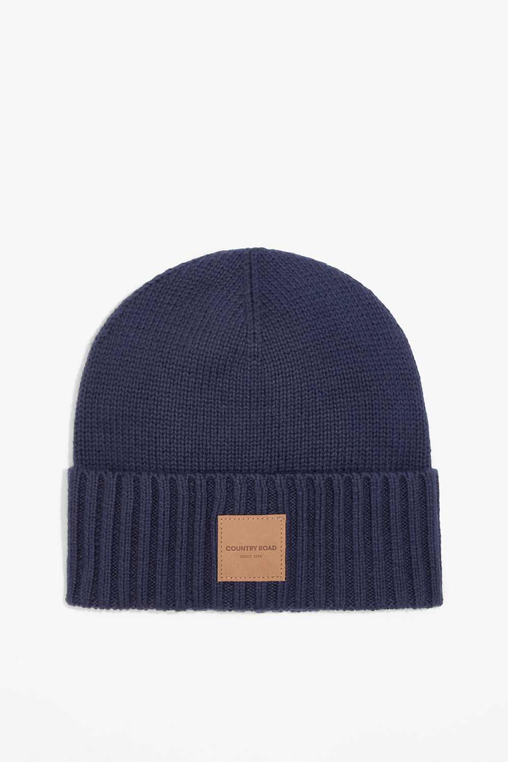 Cotton Blend Patch Logo Beanie