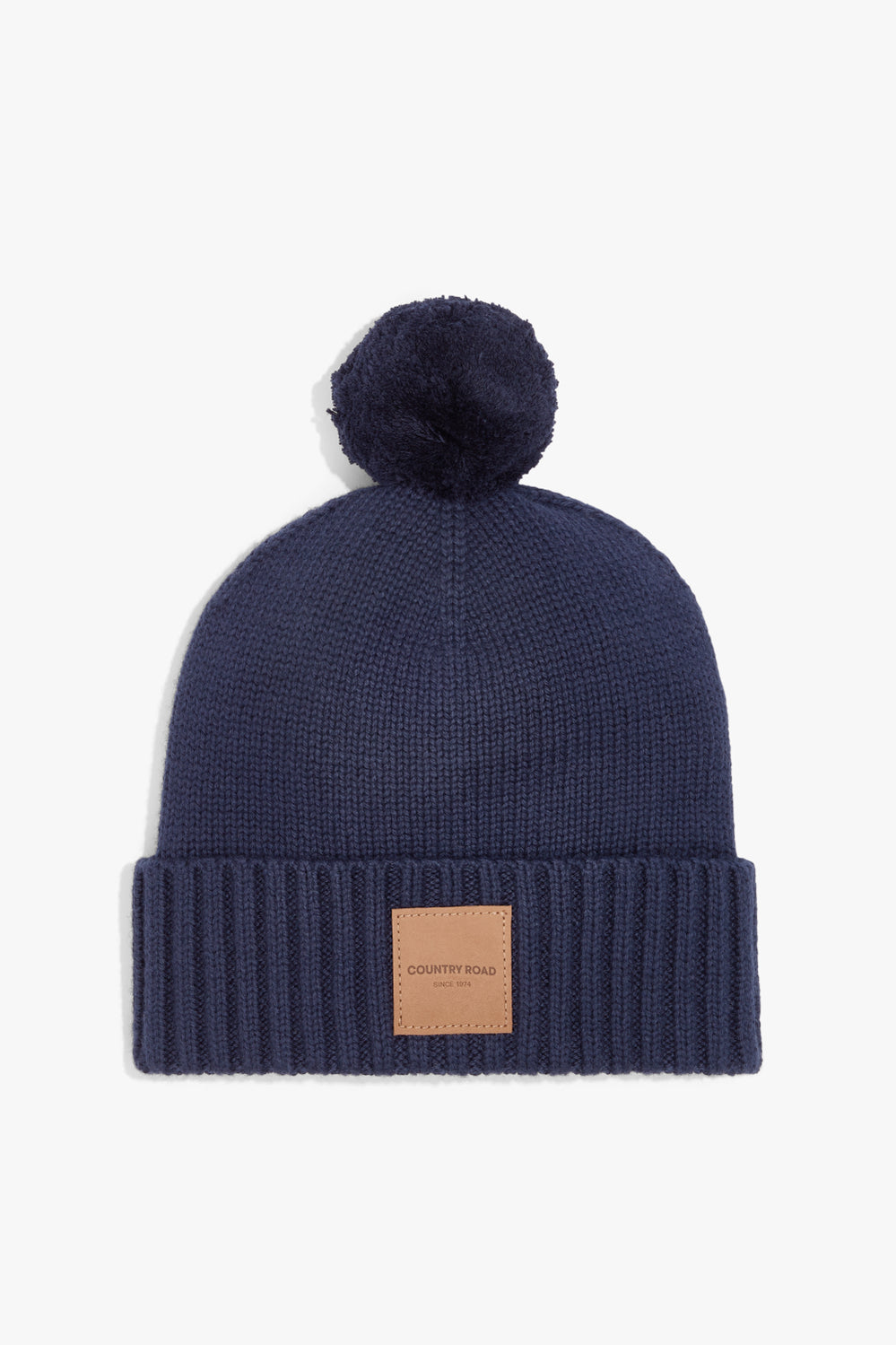 Organically Grown Cotton Blend Patch Logo Beanie