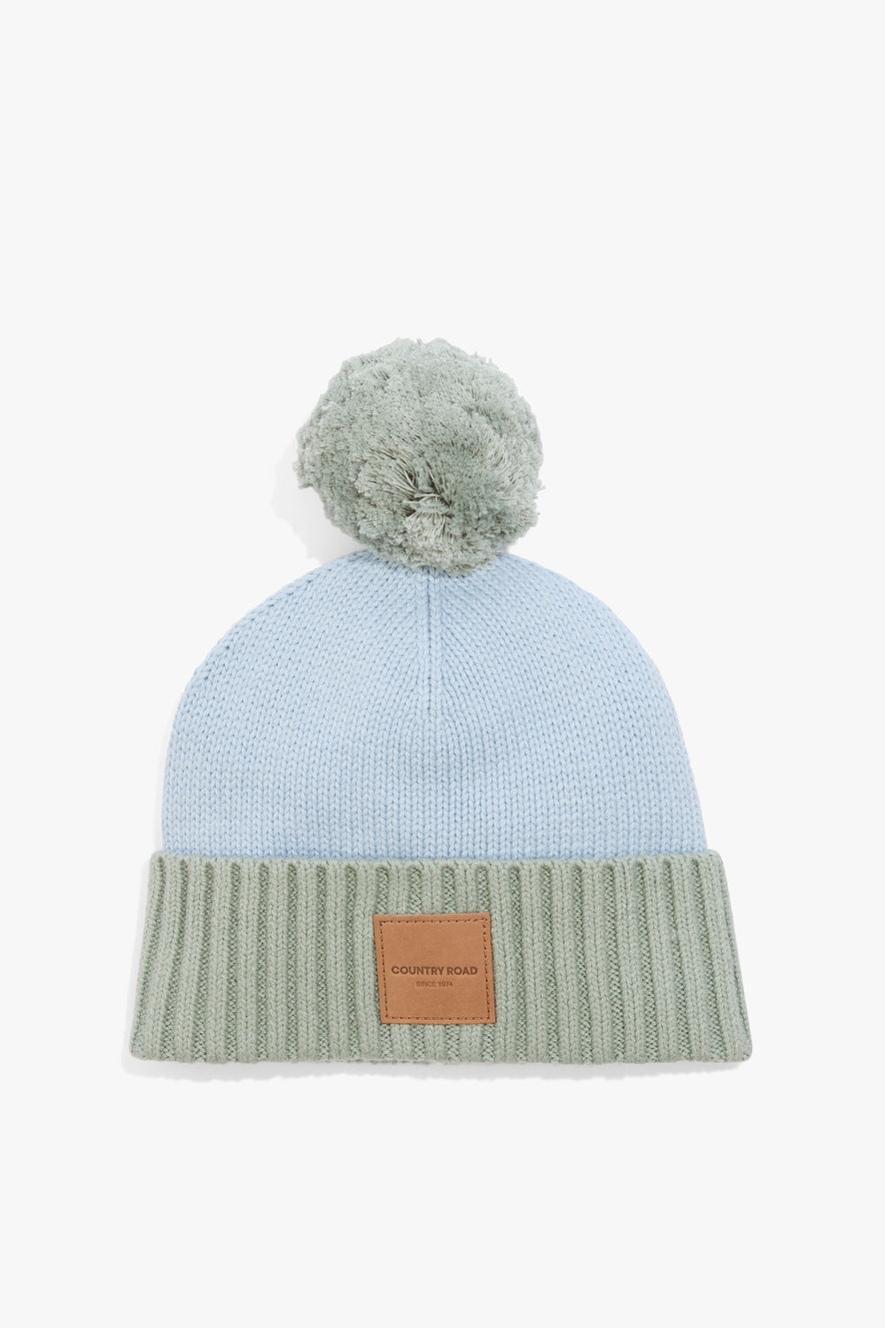 Organically Grown Cotton Blend Patch Logo Beanie