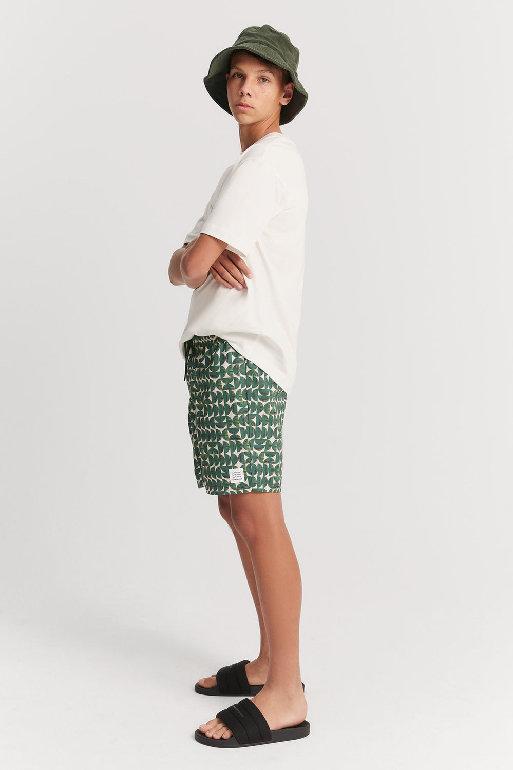 Teen Blend Geometric Board Short