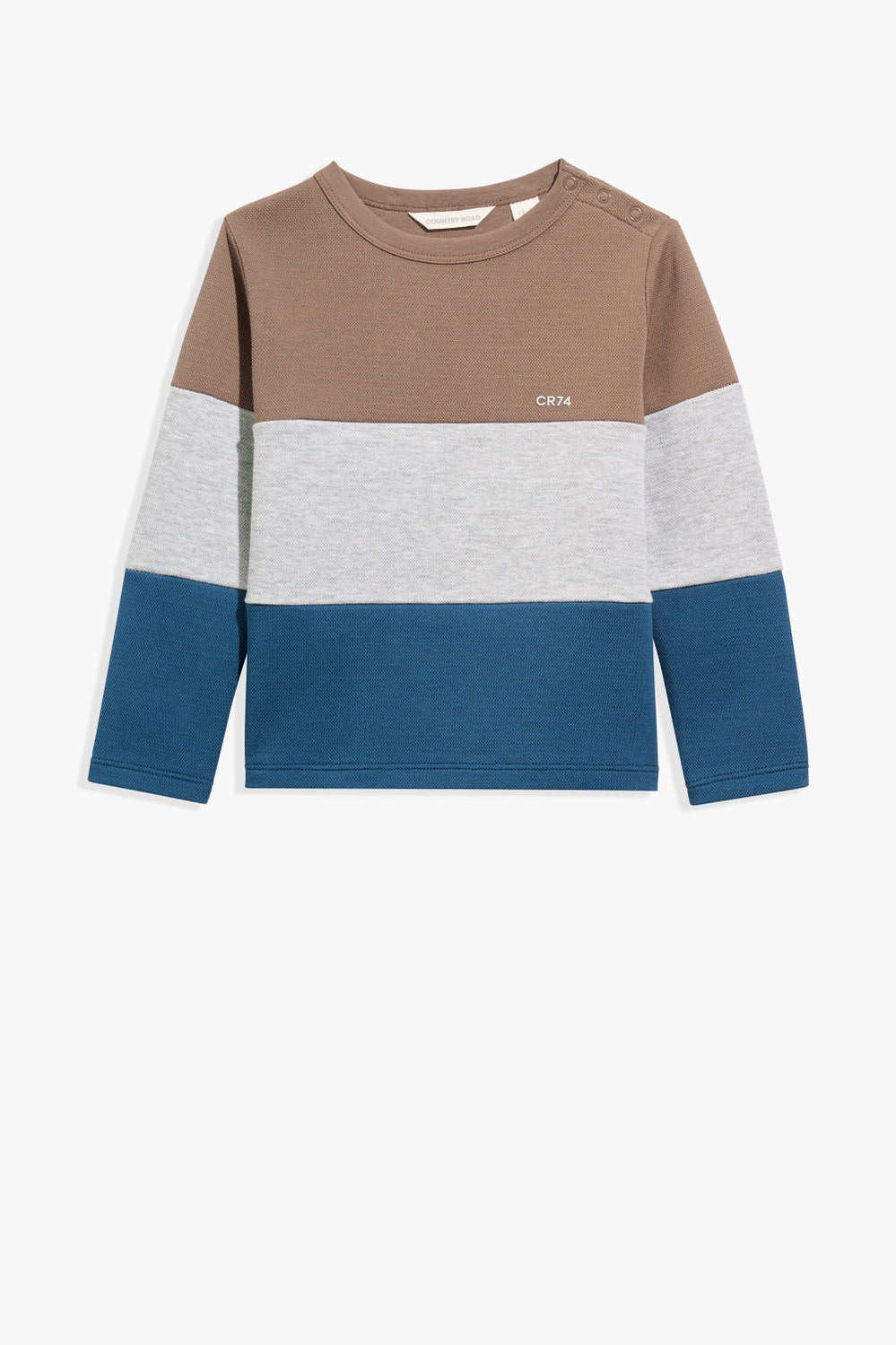 Cotton Block Stripe T-Shirt