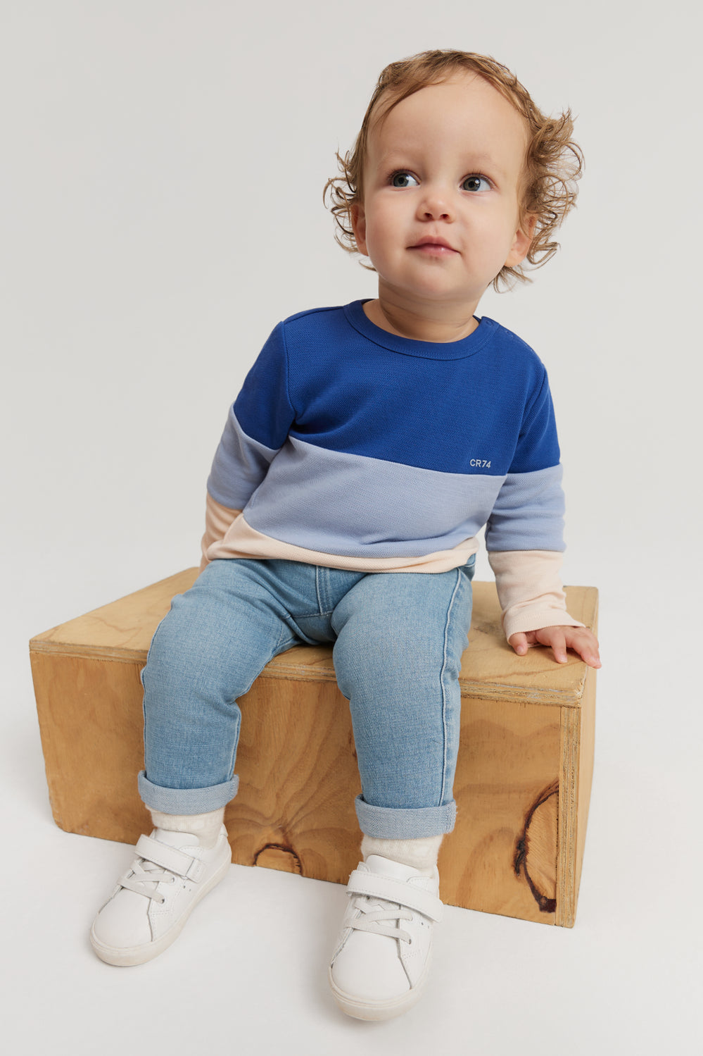 Cotton Block Stripe T-Shirt