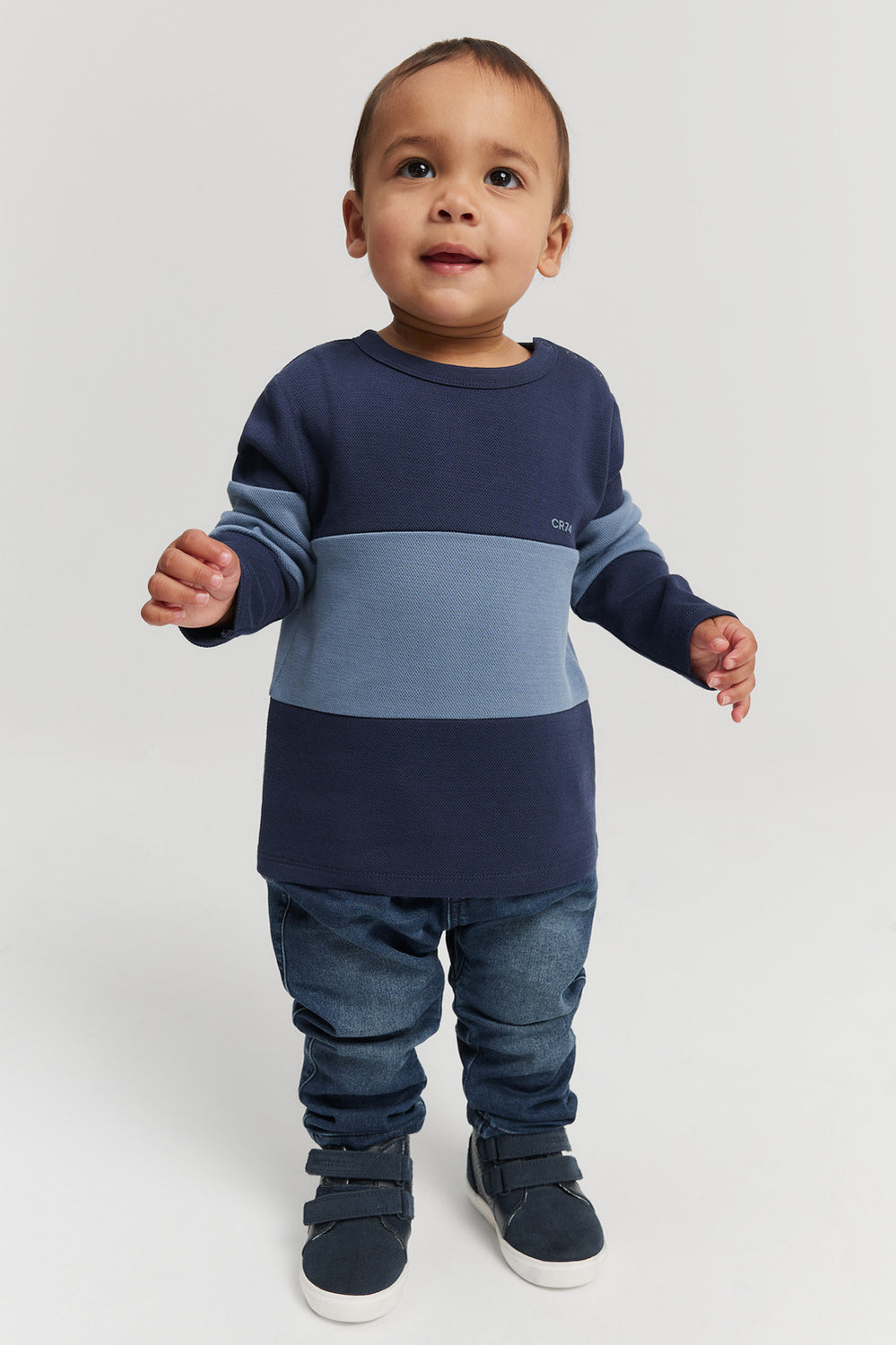 Cotton Block Stripe T-Shirt