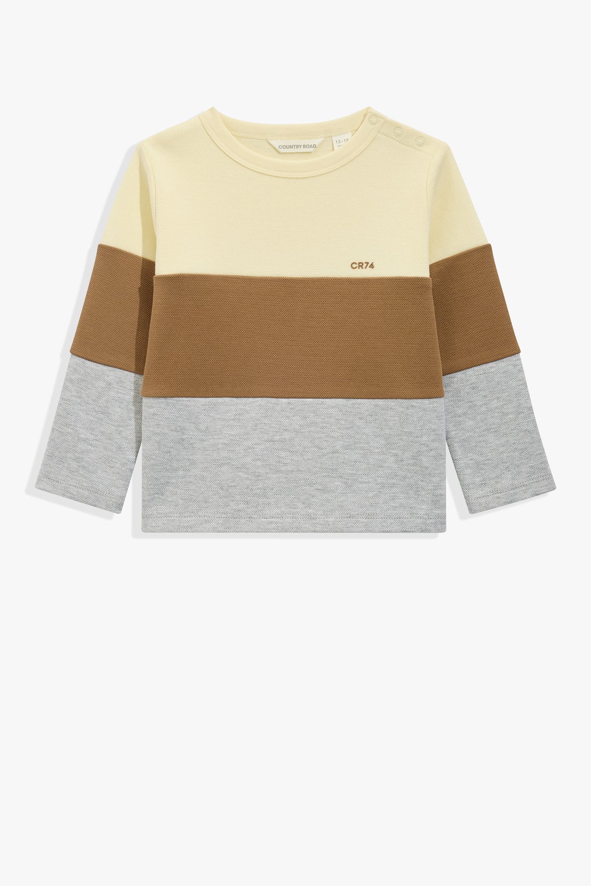Cotton Block Stripe T-Shirt
