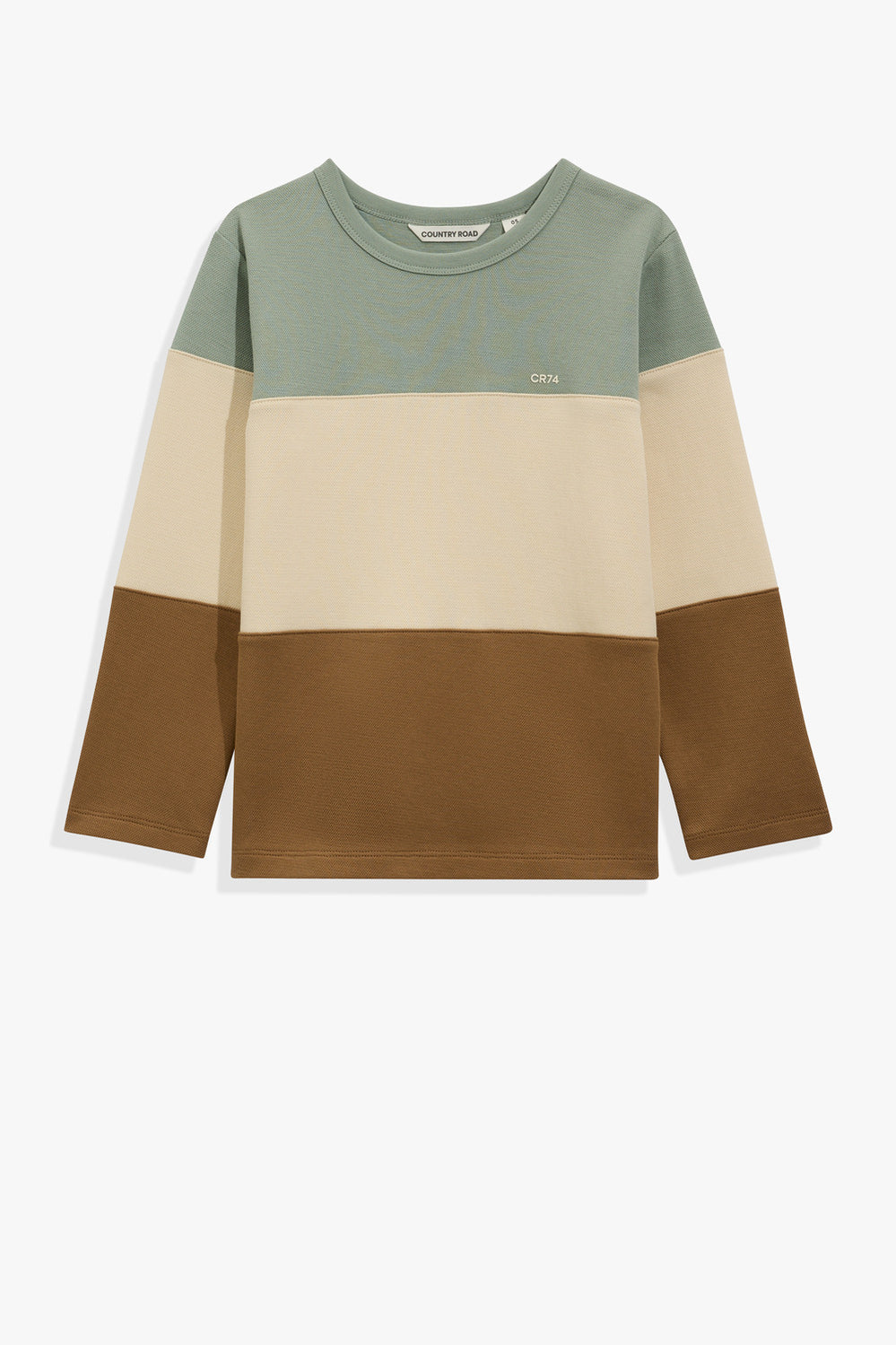 Cotton Block Stripe T-Shirt