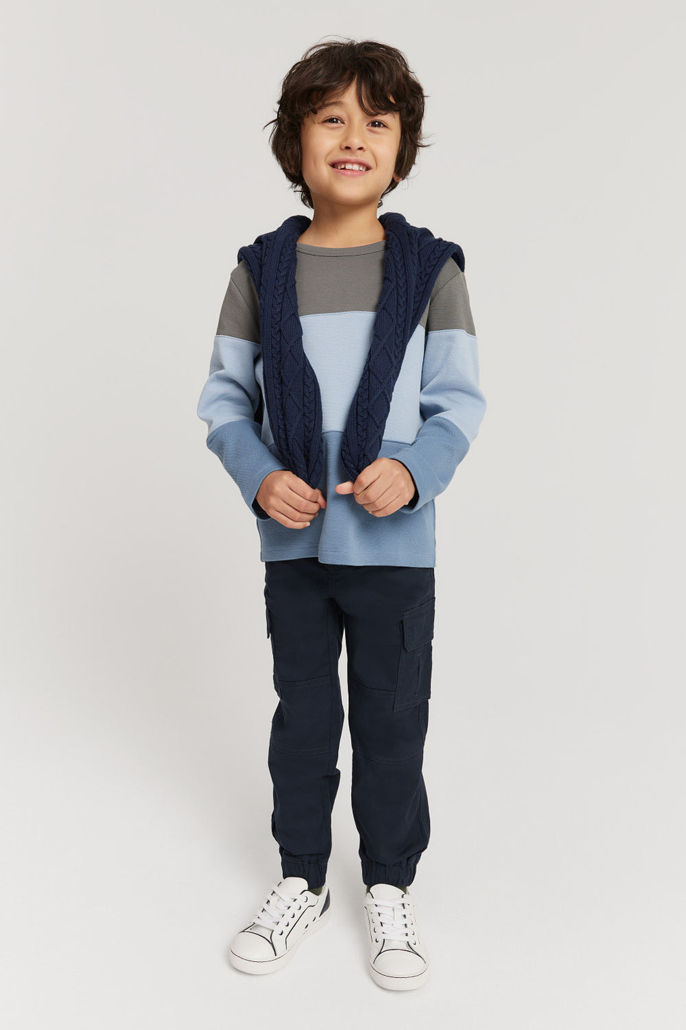 Cotton Block Stripe T-Shirt