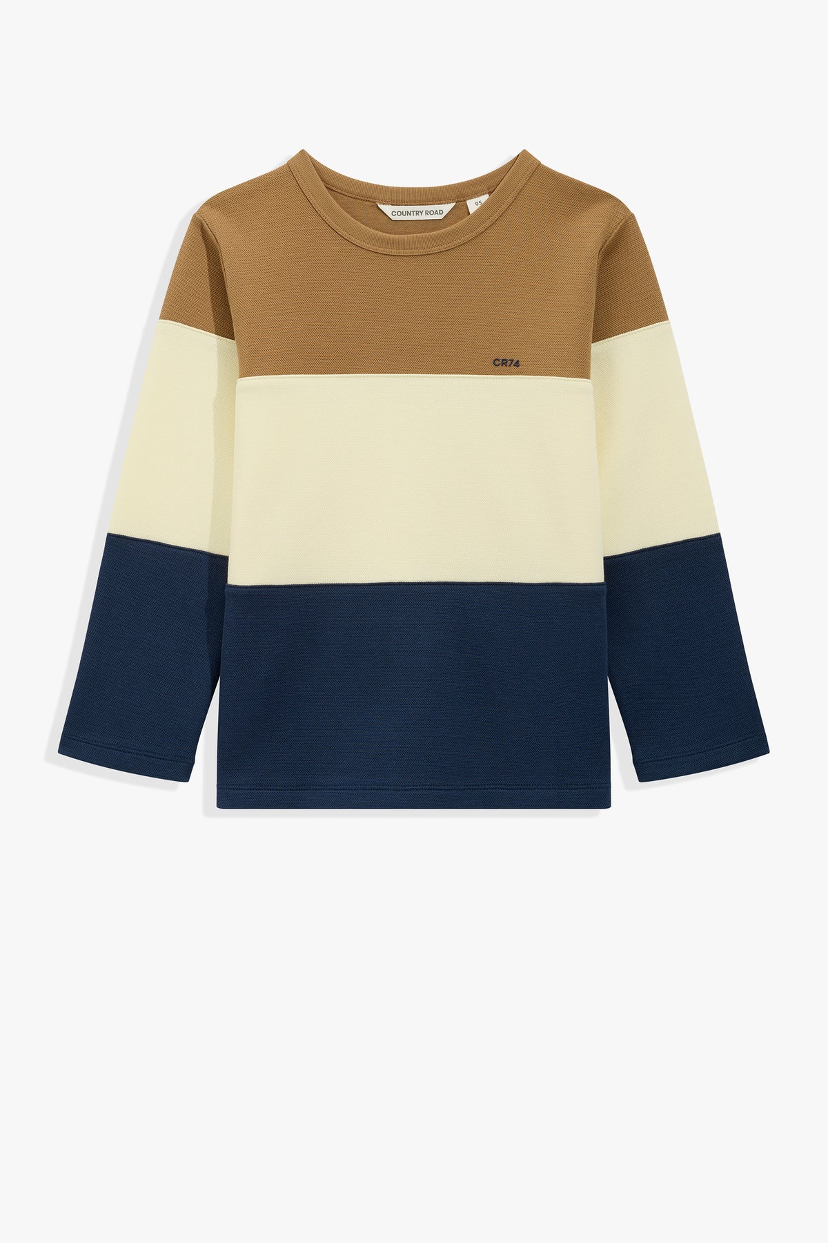 Cotton Block Stripe T-Shirt