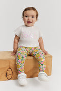 Organically Grown Cotton Blend Floral Legging