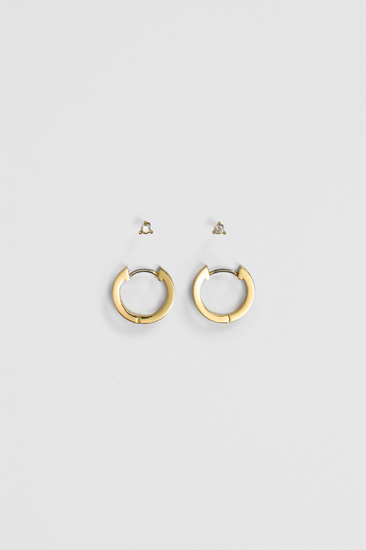 Double Hoop Stud Earring Pack Of 2