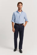 Tailored Fit Linen Stripe Shirt