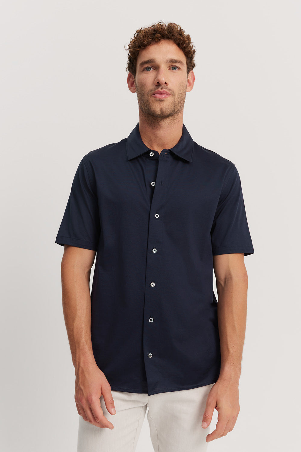 Mercerised Short Sleeve Shirt