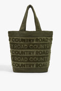 Cotton Monogrammed Terry Tote