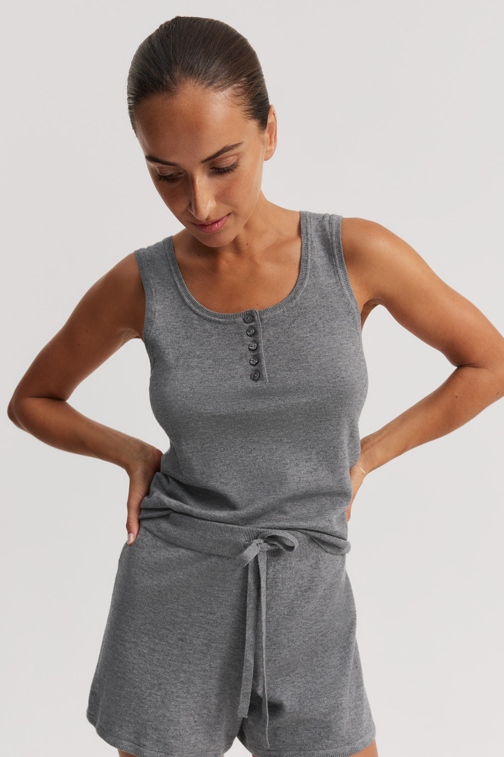 Cotton Blend Lounge Knit Set