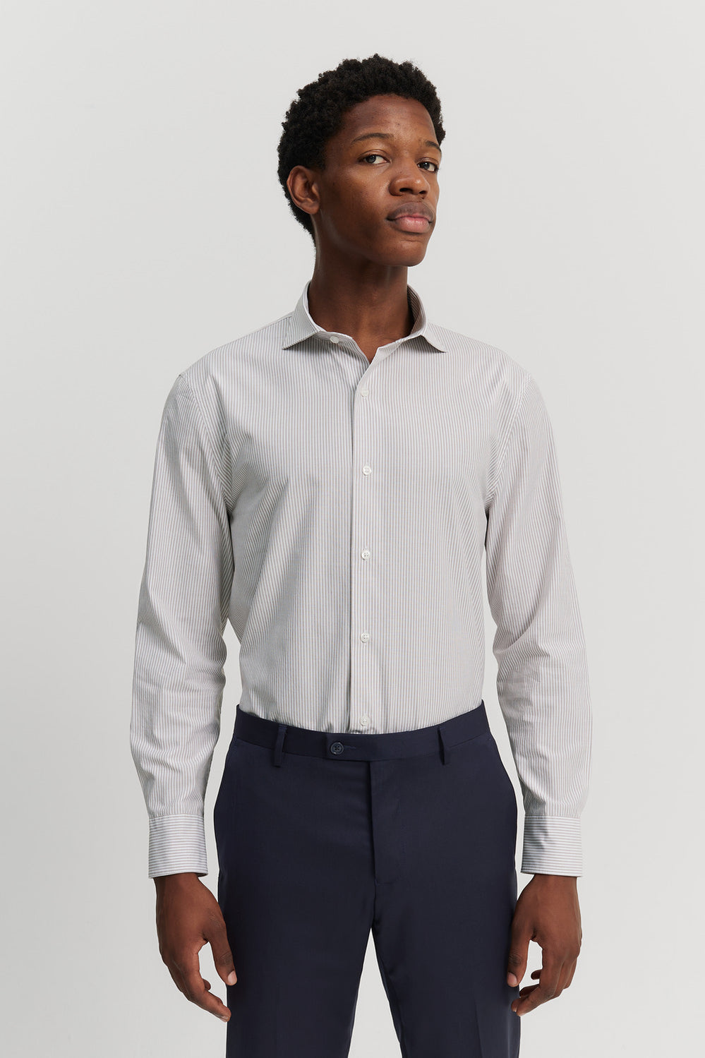 Tailored Fit Cotton Stripe Shirt