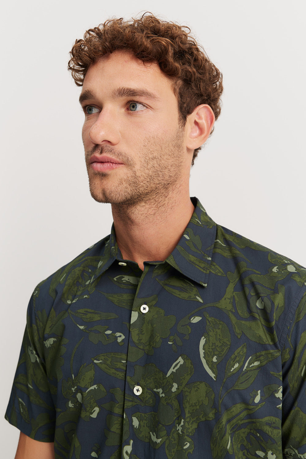 Regular Fit Cotton Floral Print Shirt