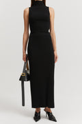 Rib Knit Maxi Skirt