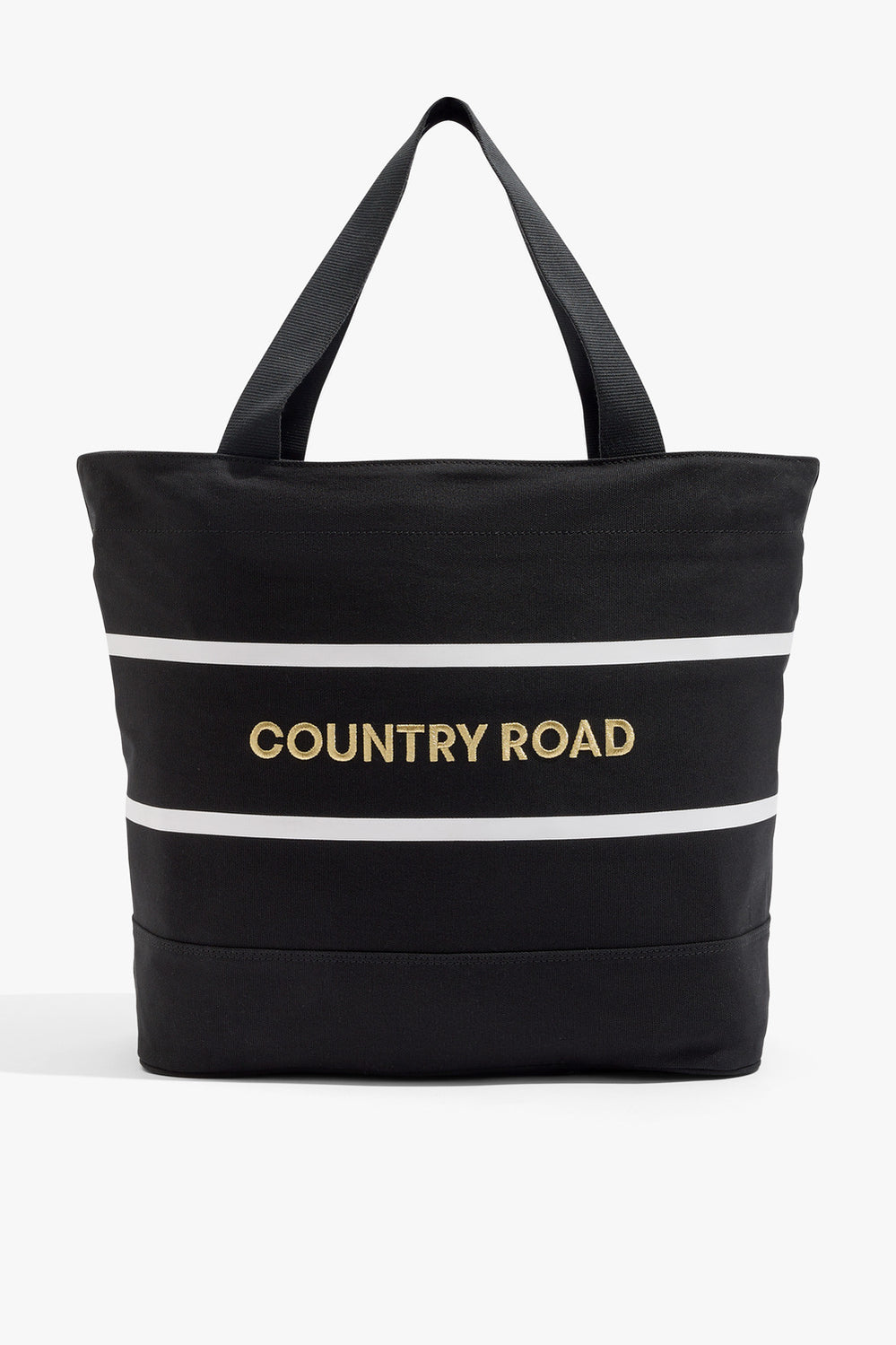 Cotton Metallic Stripe Shopper